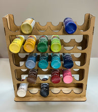 Load image into Gallery viewer, Vertical Paint Rack For 2oz Craft Paints - 36mm Diameter Bottles