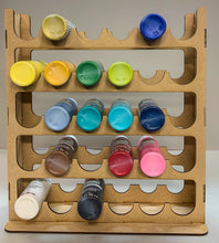 Load image into Gallery viewer, Vertical Paint Rack For 2oz Craft Paints - 36mm Diameter Bottles