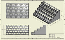 Load image into Gallery viewer, Paint Rack - 26mm, For Vallejo and Army Painter Style Dropper Bottles
