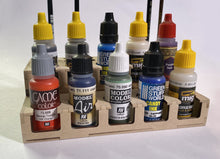 Load image into Gallery viewer, Paint Rack - 26mm, Mini For Vallejo and Army Painter Style Dropper Bottles
