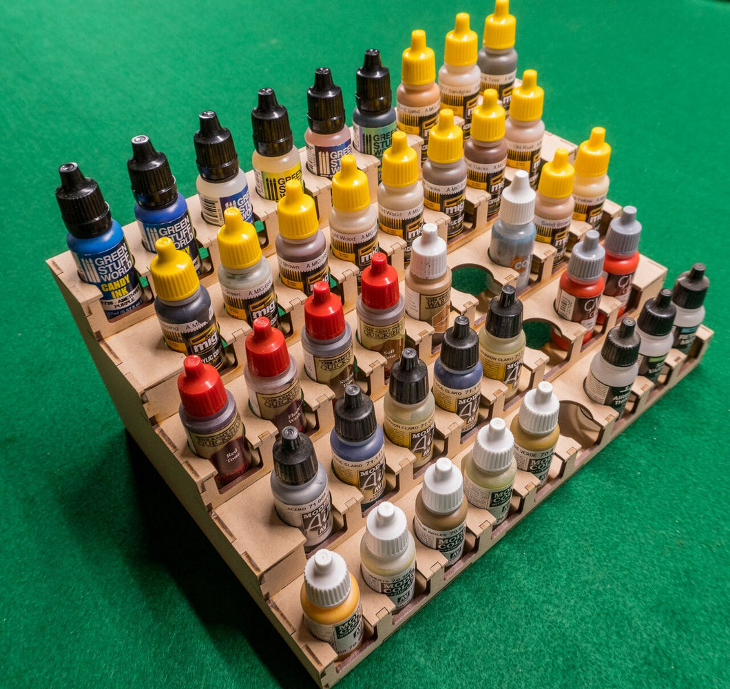 Paint Rack - 26mm, For Vallejo and Army Painter Style Dropper Bottles