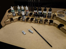 Load image into Gallery viewer, Painting Station - 26mm, For Vallejo and Army Painter Style Dropper Bottles
